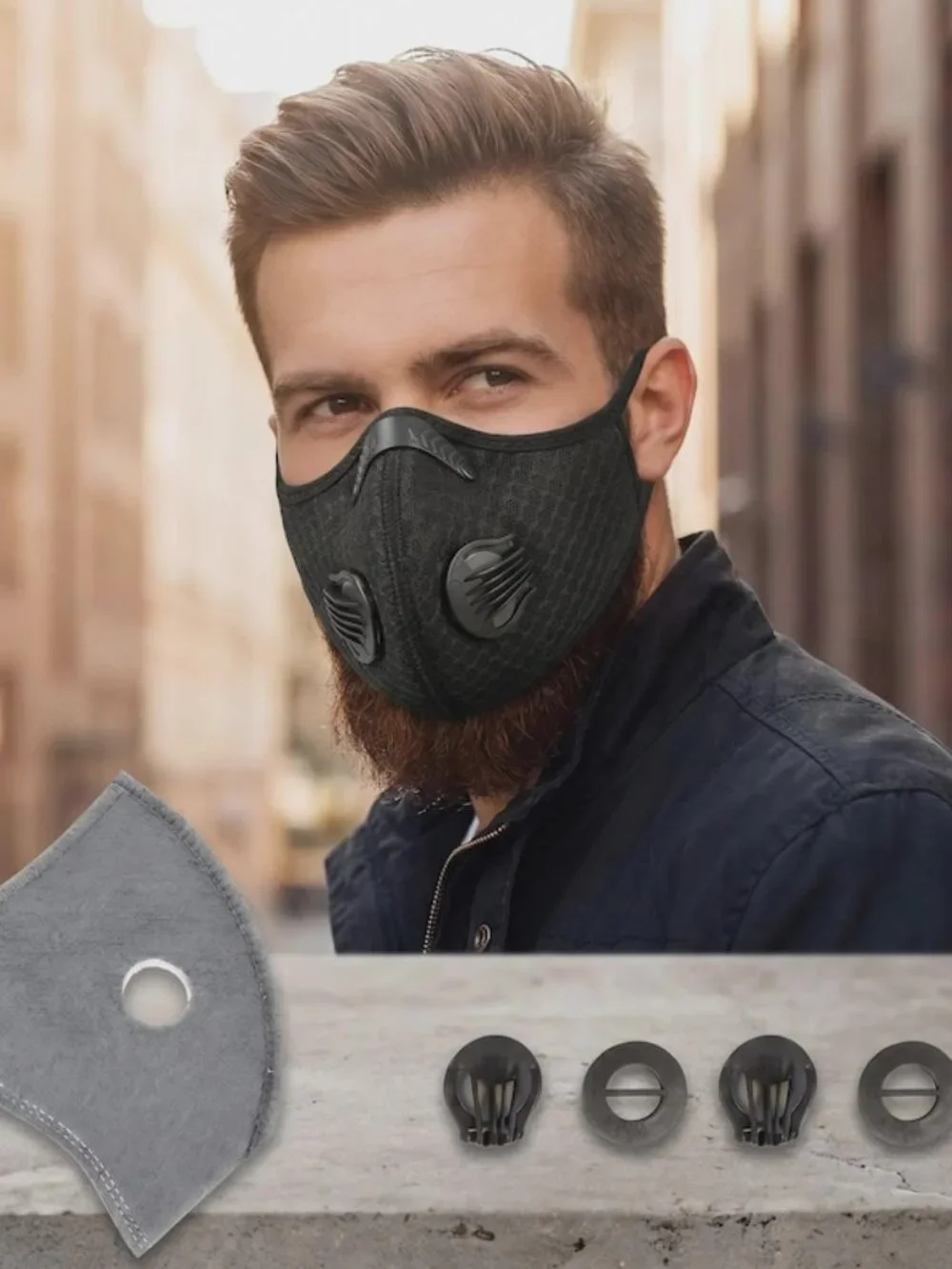 High-Performance Sports Mask with Airflow Valve (2-Pack)